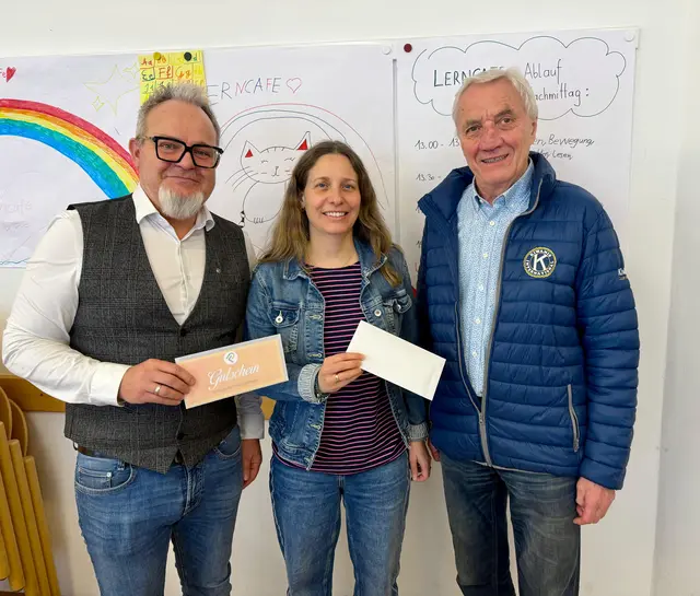 Kiwanisclub Mühlviertel unterstützt das Lerncafé Perg
