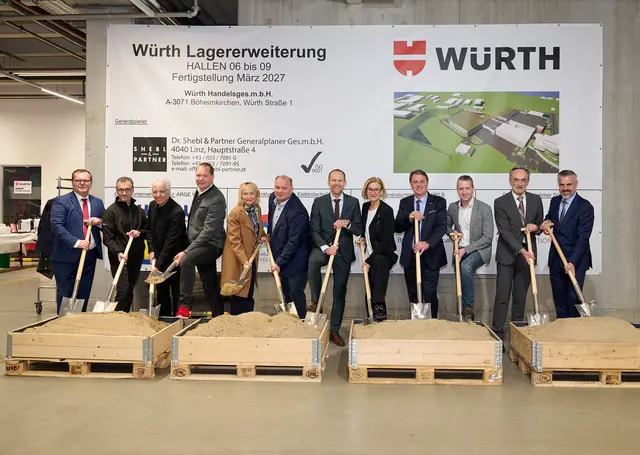 Würth investiert 20 Millionen Euro in Logistik-Drehscheibe in Böheimkirchen