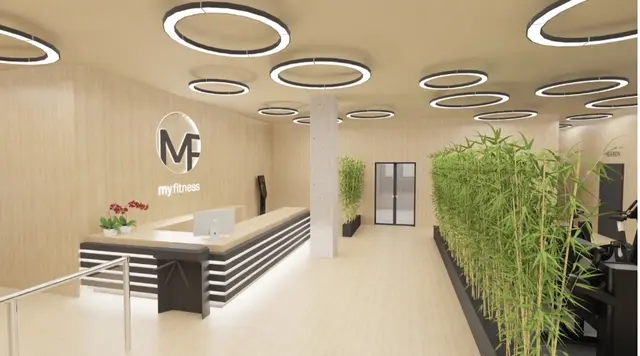 So soll man im neuen Fitnessstudio empfangen werden. | Foto: Visualisierung myfitness