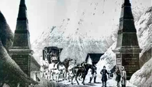 Als die letzte Postkutsche über den Loibl fuhr