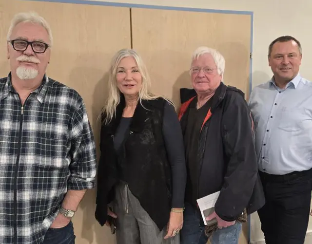 Gerald Simon, Beatrix Vischer-Simon, MR Dr. Hans-Martin Vischer und Hartwig Tauber. | Foto: zVg