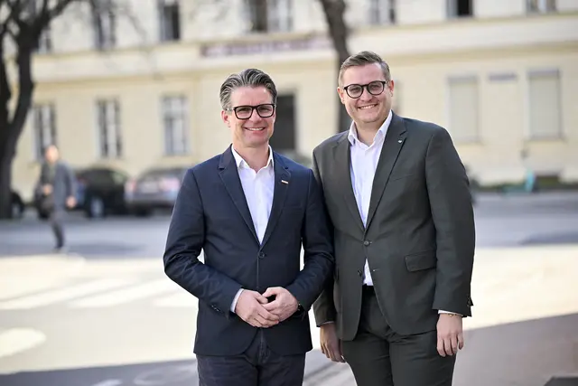 Franz Ahm und Julian Geier haben einen 7-Punkte-Plan für das Stadtentwicklungskonzept vorgestellt. | Foto: WKK | Helge Bauer