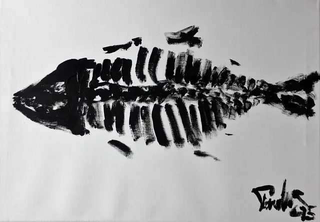 Künstler: Mundmaler Paulus Ploier, Titel vom Kunstwerk: "Fastenzeit (2015), Technik: Mundmalerei Acryl auf Leinen, Größe: 70 cm x 50 cm | Foto: www.paulus-art.at