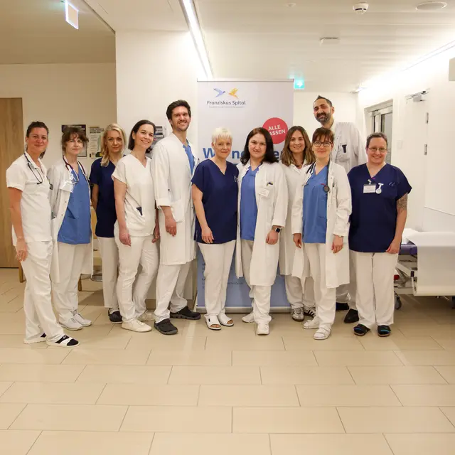 Das KRM-Team, Franziskus Spital Landstraße. | Foto: Franziskus