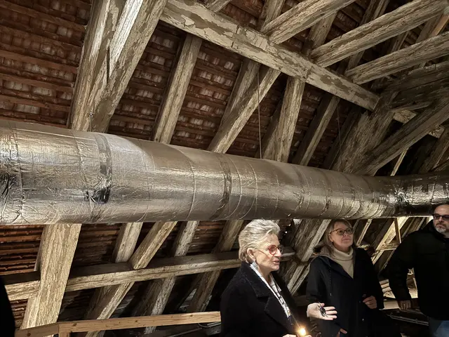 Andrea Klemm bringt Besucher auch in die versteckten Ecken: den historischen Dachboden mit seinen knapp 350 Jahre alten Balken. | Foto: Schauer