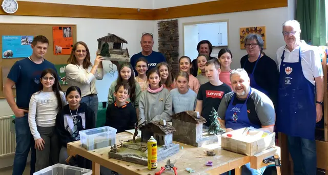 Finale-Kinderkrippenbaukurs Woche 8