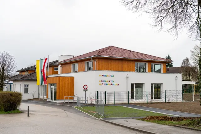 Der Pfarrcaritas Kindergarten in Roitham wurde erfolgreich erweitert. | Foto: Gemeinde Roitham am Traunfall