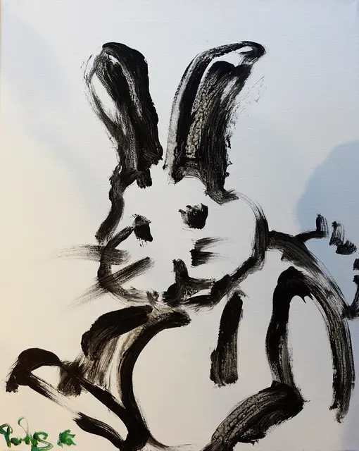 Kunstwerk von Mundmaler Paulus Ploier mit dem Titel: "Kann ich Loslegen mit meinen Eiern" aus dem Jahre 2015, Technik: Mundmalerei Acryl auf Leinen, Größe: 40 cm x 50 cm | Foto: www.paulus-art.at