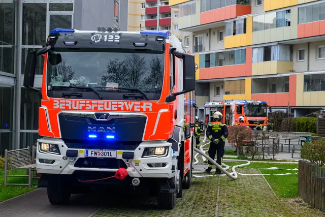 Zimmerbrand in betreuter Wohneinrichtung