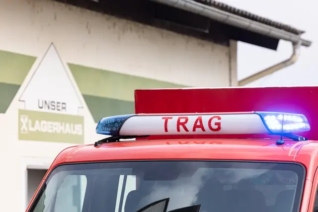 Zu einer Übung im Lagerhaus Trag wurde gerufen .