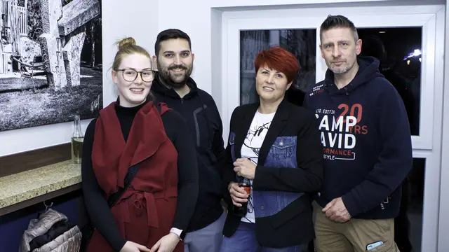 Anika, Thomas, Karin und Markus