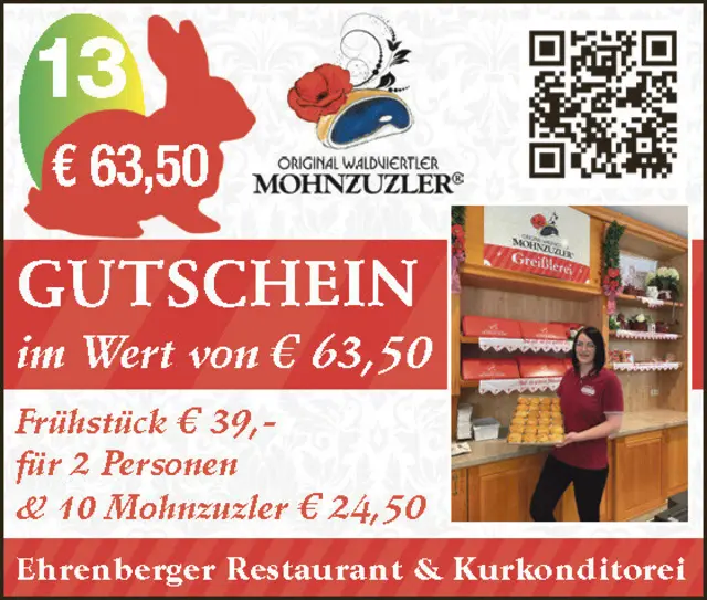 [Anzeige] Frühstück und Mohnzuzler aus Gars am Kamp