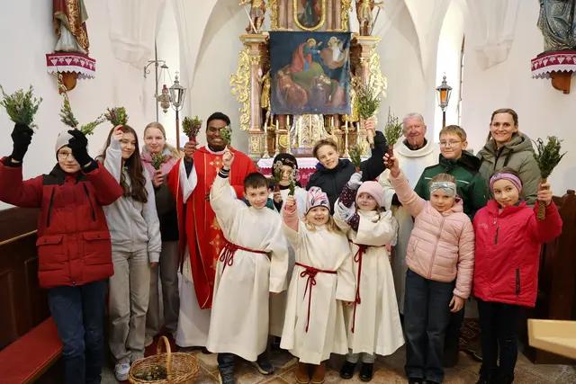 Palmsegnung in Theissenegg