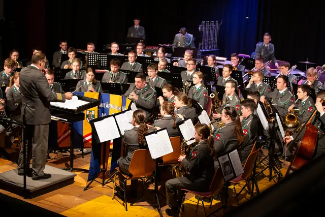 Mililtärmusik Nö: Gewaltiges Ensemble mit zahlreichen Nuancen in Ausdruck und Klangfarbe. | Foto: Rotary Club Hollabrunn