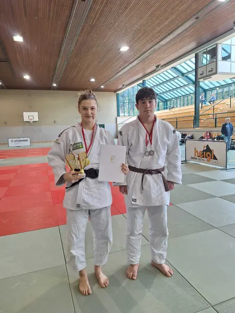 Fabian Moosbauer und Tonka Helena. | Foto: Judo Union Flachgau