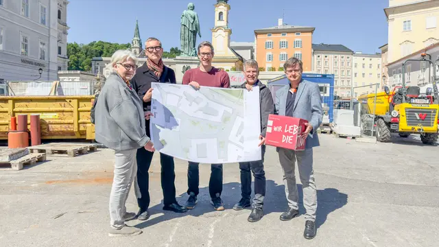 Die Bauarbeiten am Mozartplatz beginnen im April