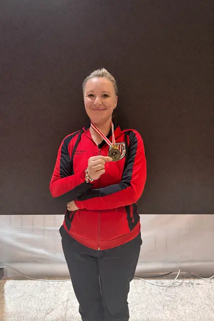 Bronze für Romana Hinterbichler bei den Staatsmeisterschaften Luftpistole aufgelegt mit der Mannschaft OÖ.  | Foto: DSG Naarn