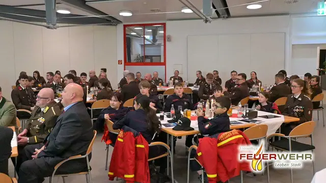 Am Freitag versammelten sich die Kameradinnen und Kameraden der Freiwilligen Feuerwehr Leoben-Stadt zur diesjährigen Wehrversammlung. | Foto: FF Leoben-Stadt