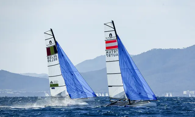 Die Nacra 17-Qualifikation sieht bis Mittwochabend noch sechs weitere Rennen vor. | Foto: Sailing Energy/Trofeo Princesa Sofia