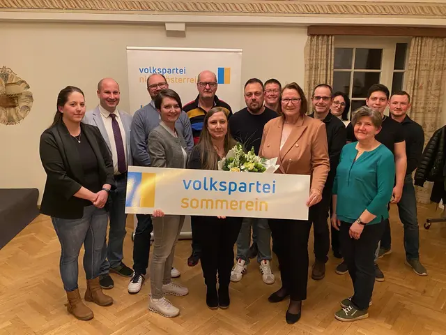Katrin Weiss (MItte) führt das Sommerein VP-Team an.  | Foto: VP Sommerein