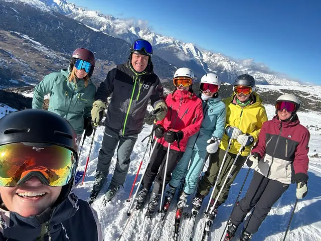 Strahlender Tag beim Skitraining am Hochzeiger