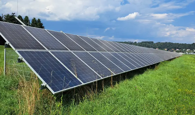 PV-Anlage des Wasserverband in Gössendorf - hier wird der Strom direkt von den Brunnen dort verbraucht | Foto: Johannes Ulrich