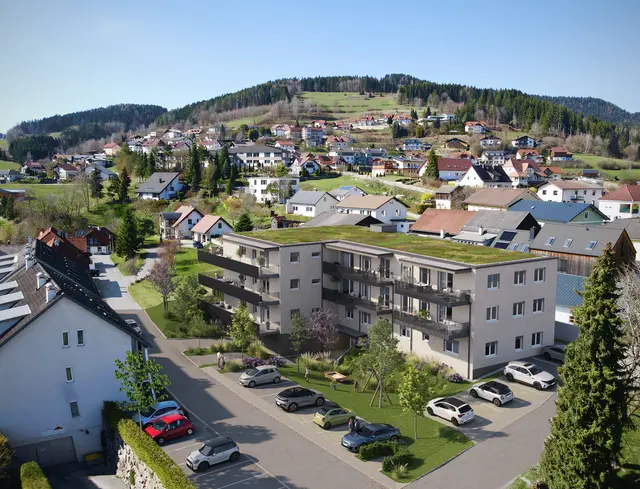 Das Projekt Königswiesen mit Panoramablick (Visualisierung) | Foto: Wimberger Immobilien