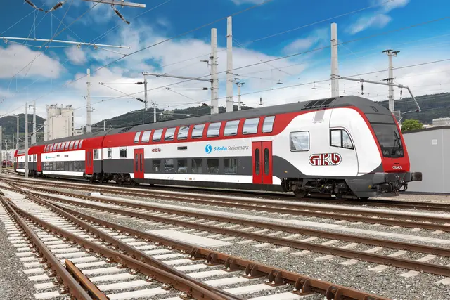 Fotomontage: So werden zukünftig die neuen Doppelstockgarnituren der GKB aussehen. | Foto: Karl Heinz Ferk/kufferath.at