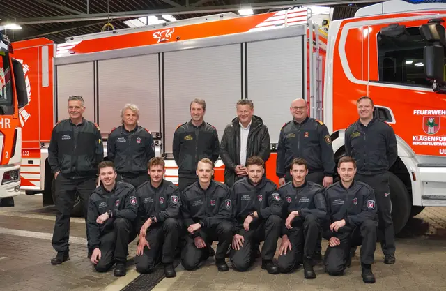 Sechs neue Feuerwehrmänner für Kärntens einzige Berufsfeuerwehr