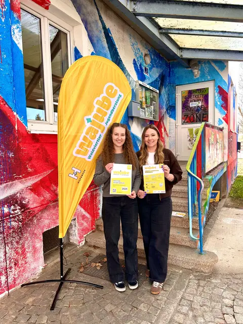 Die Sozialarbeiterinnen Hannah Kerschner und Sarah Meisl freuen sich, dass das Angebot so gut angenommen wird. | Foto: wajube Gmünd