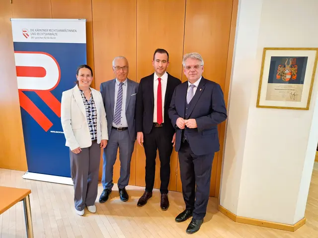 von links: M. Vasoll, W. Vasoll, Grünwald und Fink | Foto: KK/Laggner-Primosch
