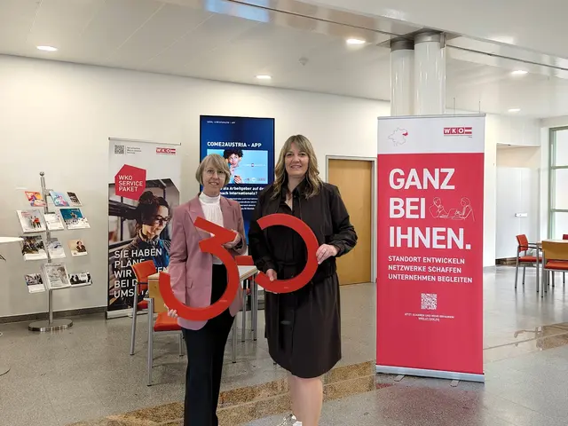 Obfrau Eveline Grabmann und Leiterin Eva Steinkellner  von der WKO Perg. | Foto: WKO Perg