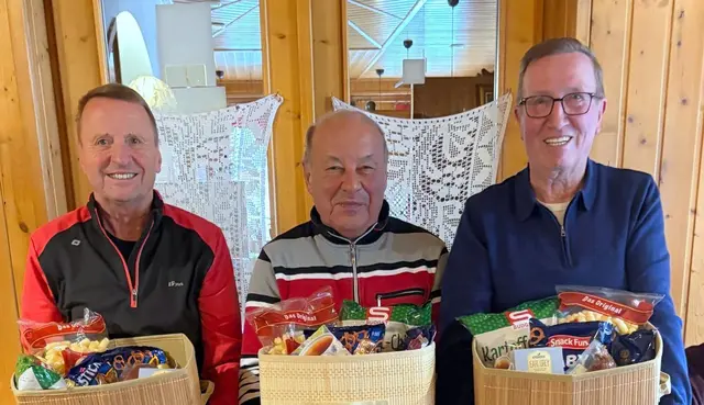 Das Siegespodest:  Rodler Hermann, Robert Schrittwieser und Werner Pomberger. | Foto: Seniorenbund Kapellen
