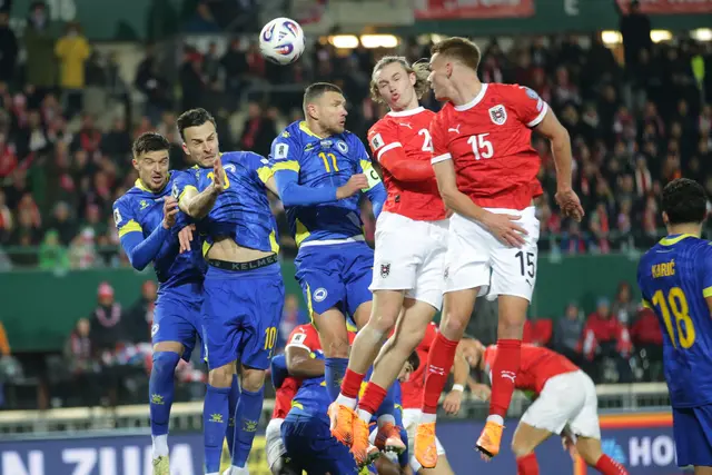 Österreich konnte mit einem 1:1 gegen Bosnien das direkte WM-Ticket. Bosnien wiederum gelang die Qualifikation über die Playoffs gut vier Monate später. Beide Mannschaften sind damit im Endrunden-Turnier. (Archiv) | Foto: APA-Images / AP / Heinz-Peter Bader