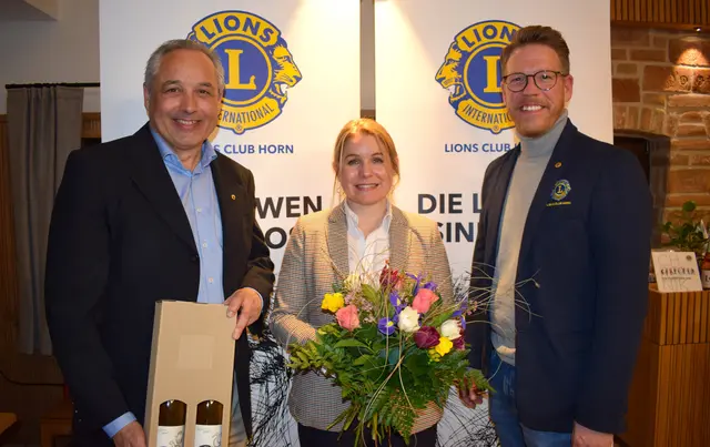 Sponsor Martin Schober, Referentin Florentina Zach und Lions Club Präsident Jürgen Rochla. | Foto: Edith Göd
