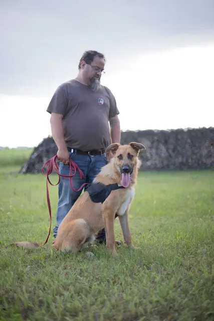 Christoph Zisser mit seinem Hund Yellow | Foto: Christoph Zisser