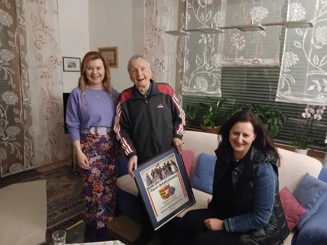 Reinhard Lorber wurde vom Kärntner Abwehrkämpferbund Wolfsberg für seine langjährige Mitgliedschaft geehrt. | Foto: Privat