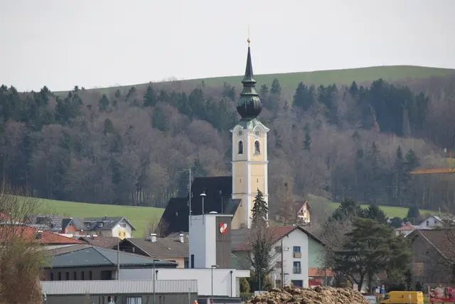 Eingebettet zwischen dem Haunsberg und dem Hochgitzen liegt Anthering im Salzburger Becken. | Foto: Wolfgang Schweighofer