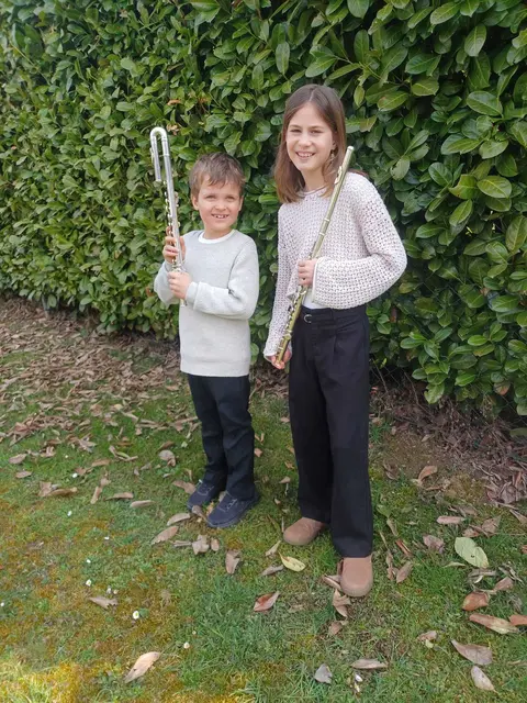 Das Duo "Hannador" wird am Landesfinale teilnehmen. | Foto: Musikschule Leibnitz