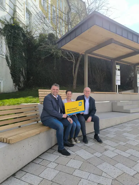 Seitenstetten investiert in modernen Verweilbereich mit digitalem Infopoint