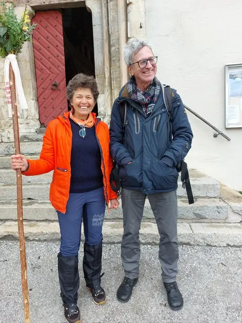 Pilgerbegleiter Claudia Huber und Sebastian Schneider | Foto: Andy Hochkogler