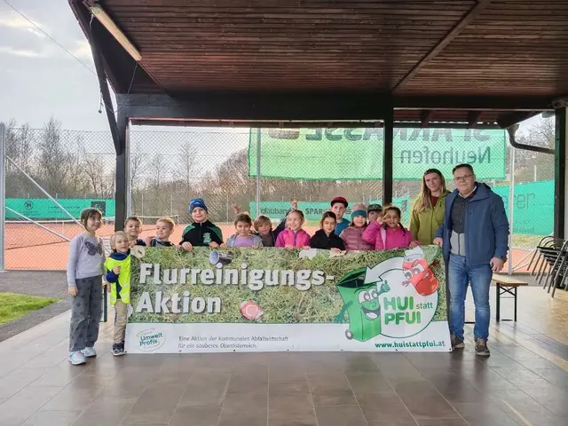 Hui statt pfui heißt es jedes Jahr auch in Eggendorf im Traunkreis. Manfred Stadlinger bedankte sich für die Teilnahme. | Foto: Stadlinger
