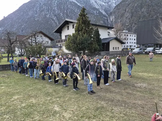 Die jungen Musikanten lernten die ersten Schritte beim Marschieren. | Foto: Musikbezirk Landeck