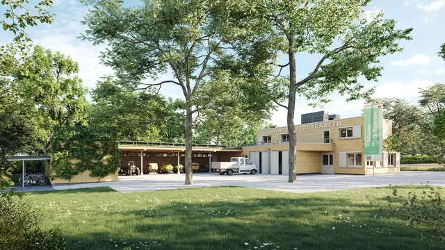 So soll sich das neue Quartier der Wiener Stadtgärten ab Jänner 2027 präsentieren. (Visualisierung) | Foto: FORUM