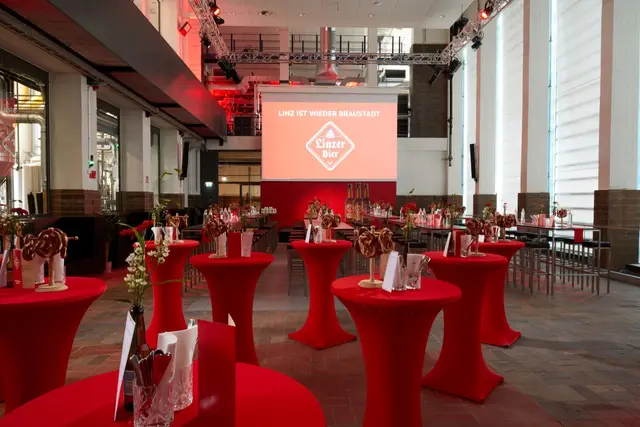 Der Hörsaal 0 ist unsere Eventlocation mit Platz für bis zu 230 Personen im Herzen des Kraftwerks. | Foto: Linzer Bier