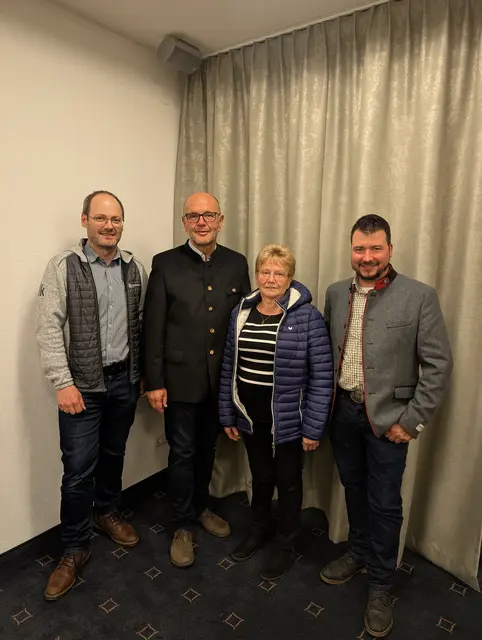 Peter Frank, Peter Frühwirth, Gertfrud Denoth und Stefan Gröber (v.l.n.r.). | Foto: Frank