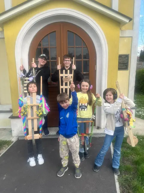 Ratschenkinder aktiv in Gänserndorf