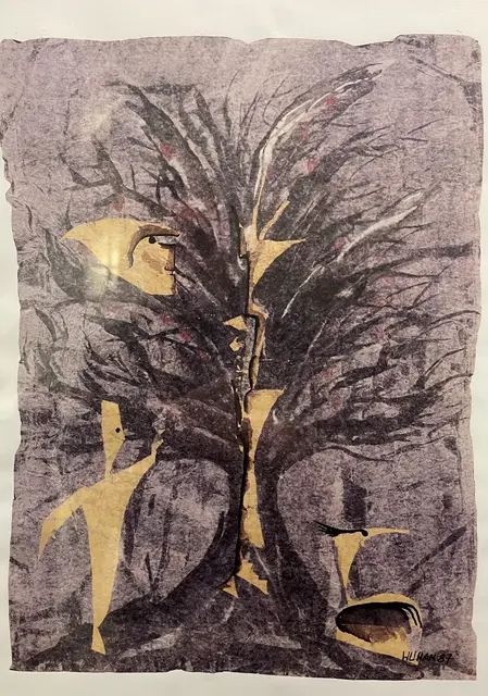 Johann Wutscher
DER LEBENSBAUM
1987
Handgeschöpftes Papier, Erdpigmente
300 x 440 cm
www.verbinndungen.eu | Foto: Josef Goldhofer