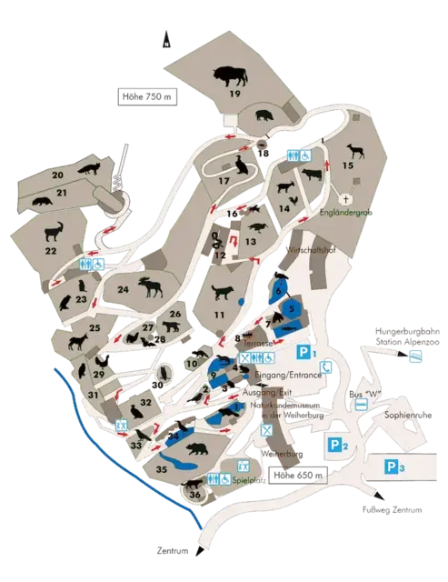 Lageplan Alpenzoo | Foto: Alpenzoo