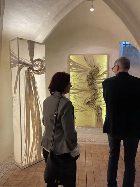 Objekte aus Stoff von Margit Wimmer-Fröhlich  | Foto: Josef Goldhofer
